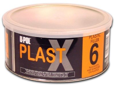 Заказать онлайн Шпатлевка U-Pol PLAST X для пластика в интернет-магазине автокрасок, окрасочного оборудования и автотоваров Маркетэм с доставкой по Хабаровску недорого.